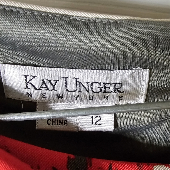 Kay Unger Bodycon Pleated Ruched fitted Dress Size 12 - Picture 4 of 4